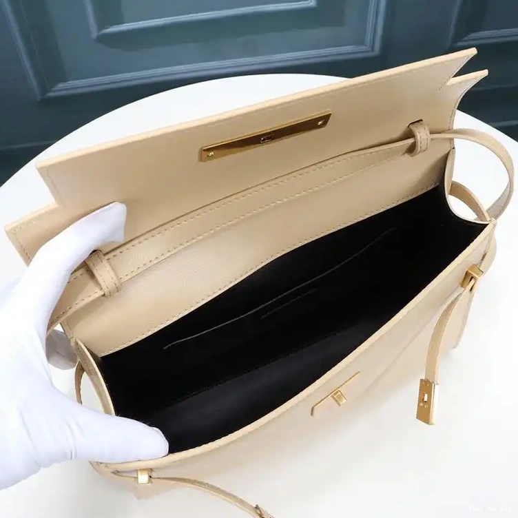CHEAP Manhattan Gold Apricot Laurent Shoulder Smooth Saint Bag Leather In 0324